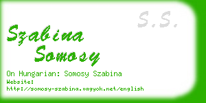 szabina somosy business card